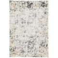 Jaipur Rugs Cirque Machine Made Arvo Design Rectangle Rug, White Sand - 2 x 3 RUG137455